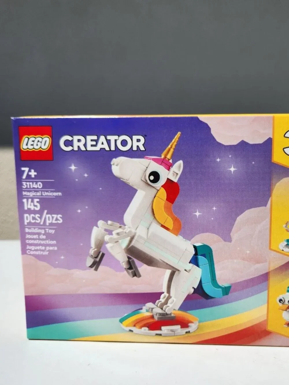 LEGO Creator 3-in-1 Magical Unicorn Seahorse Peacock Rainbow 31140 Easter Basket